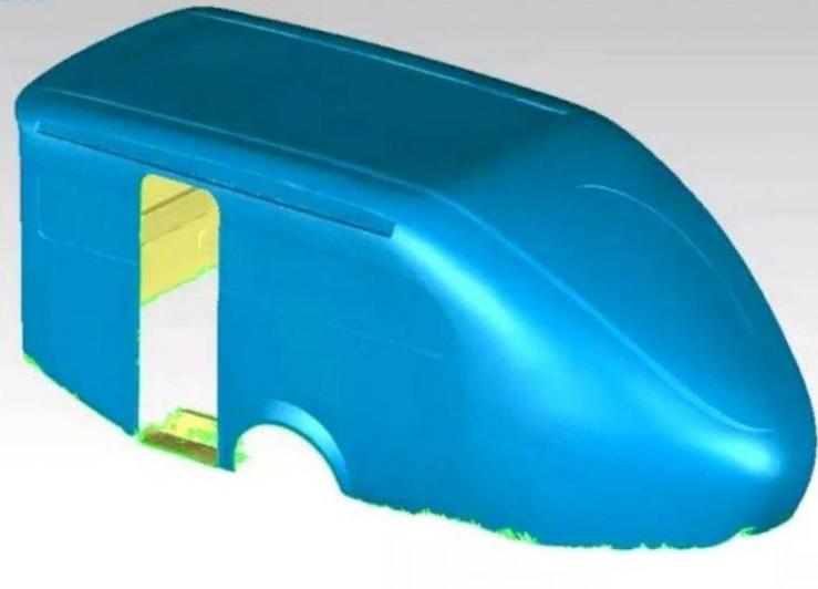 FreeScan系列激光手持三维扫描仪与DigiMetric摄影测量系统助力房车改造